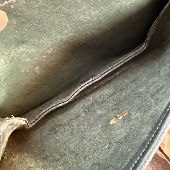 Vintage Coach Compartment Bag — Style 9850 (1990), Forest Green - Picture 10 of 15